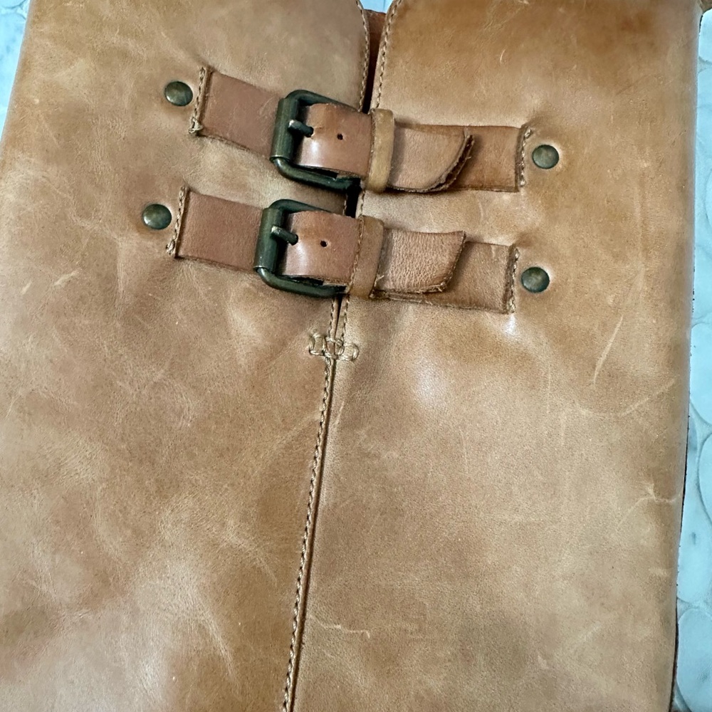 J. Crew Tan Leather Heeled Boots - Picture 4 of 7